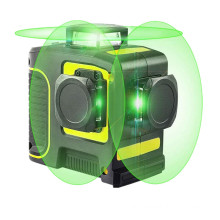 Borka 360 degree cross line green beam 12 lines laser level machine 3d automatic